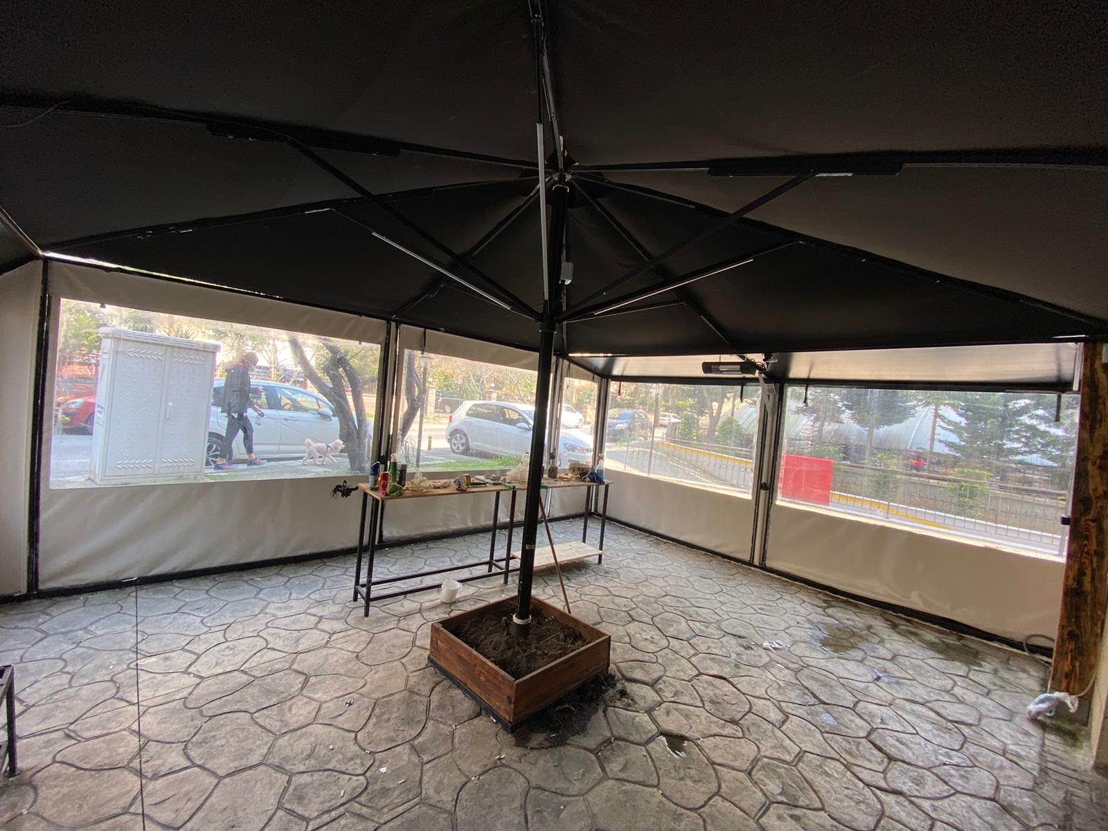 Cafe Şeffaf Kapama